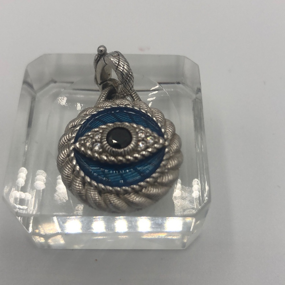 Judith ripka evil eye charm pendant